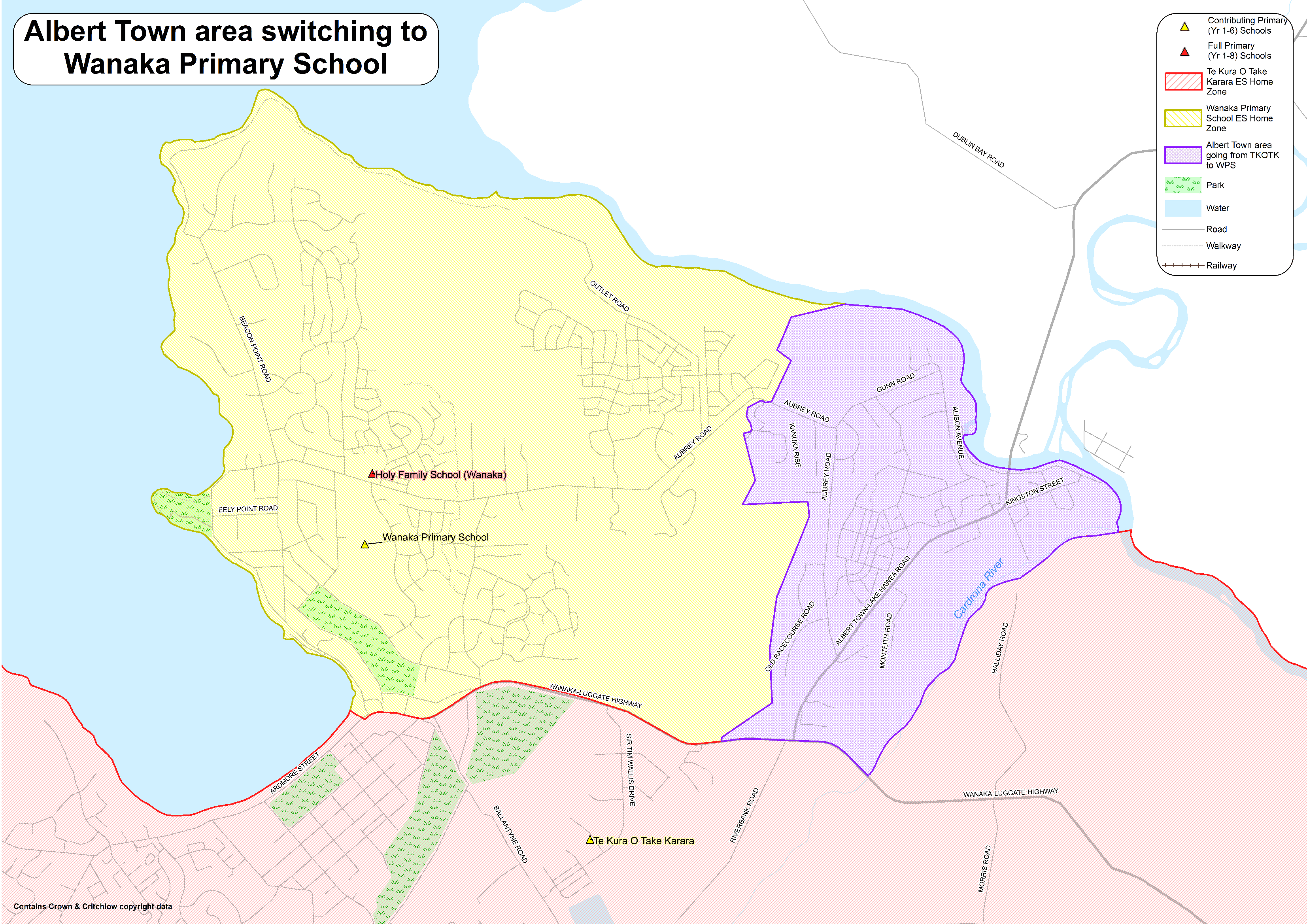 Map of proposed area of change 